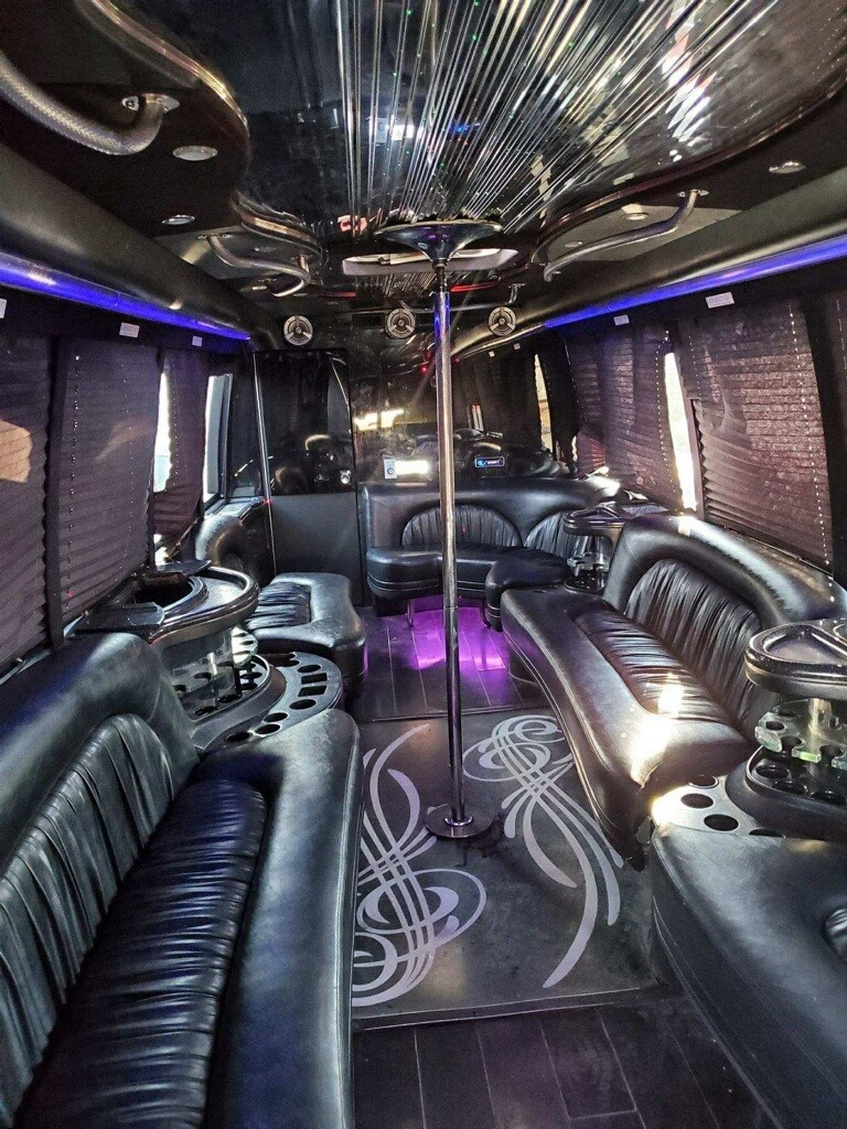 Interior Party Bus Denver CO